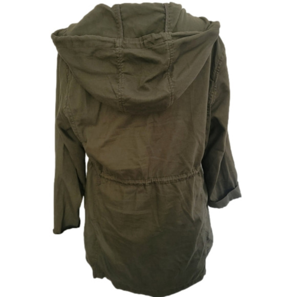 OLD Navy Army Green Hooded Utility Jacket Size S - Picture 4 of 7